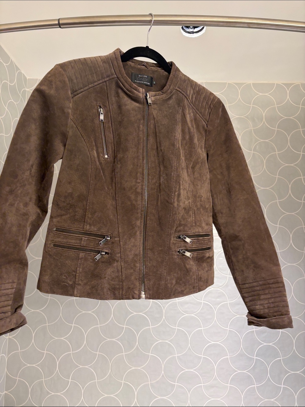 Only Anno 1995 My Favorite Wardrobe - Pig Leather Suede Jacket. Brown.